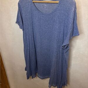 Maurices Heather Blue Short Sleeve Tee